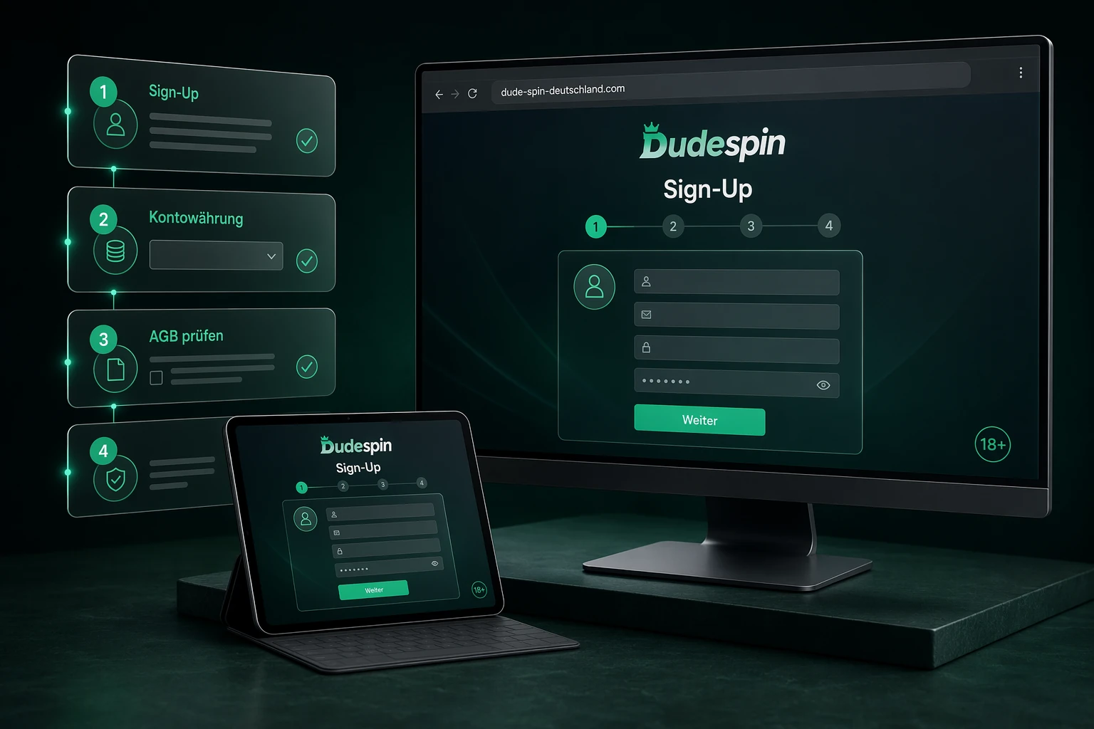 Kontoeröffnung und Dudespin Sign-Up: Ein Leitfaden für neue Nutzer