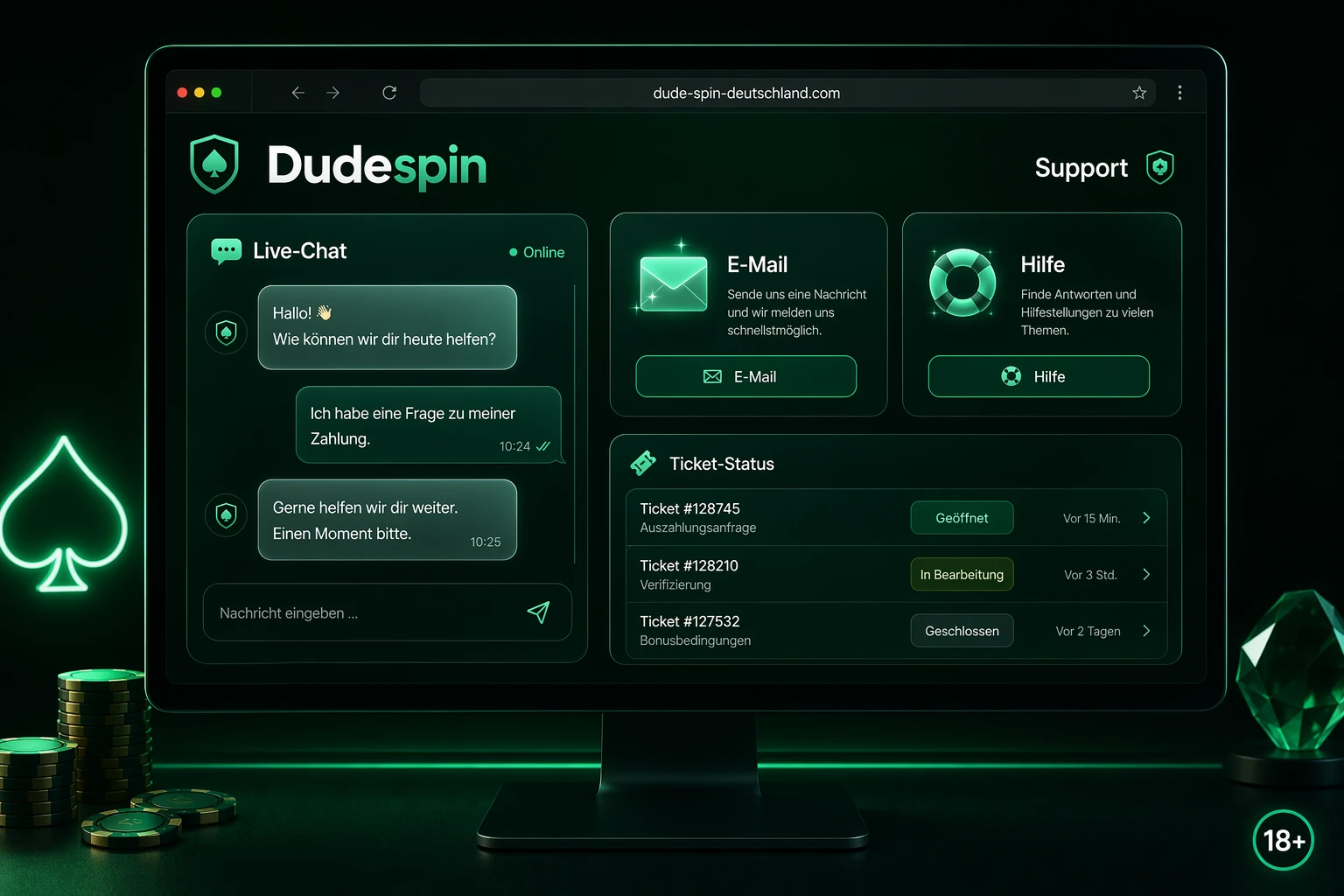 Support und Kundenservice