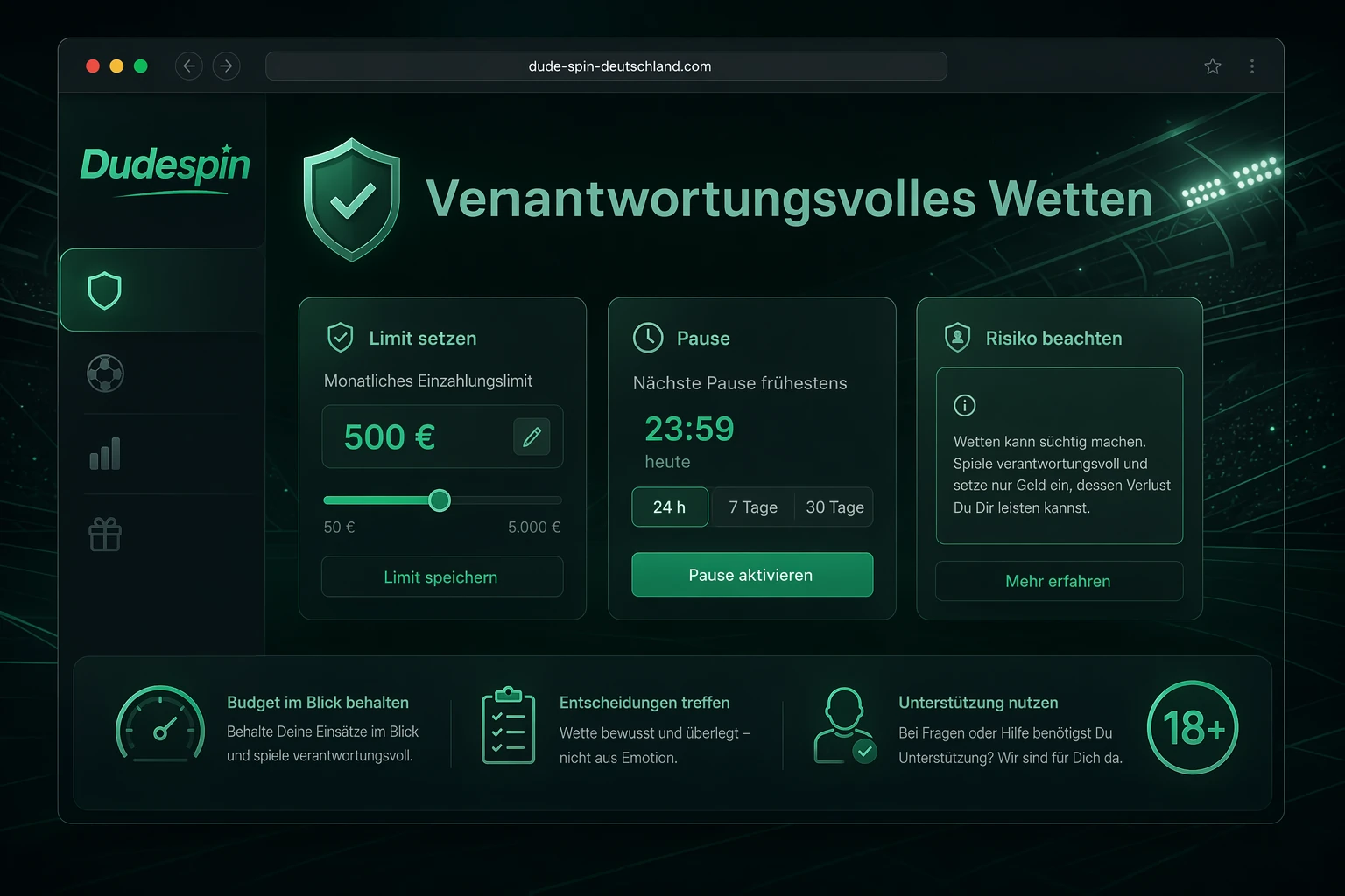 Verantwortungsvolles Wetten und Spielerschutz